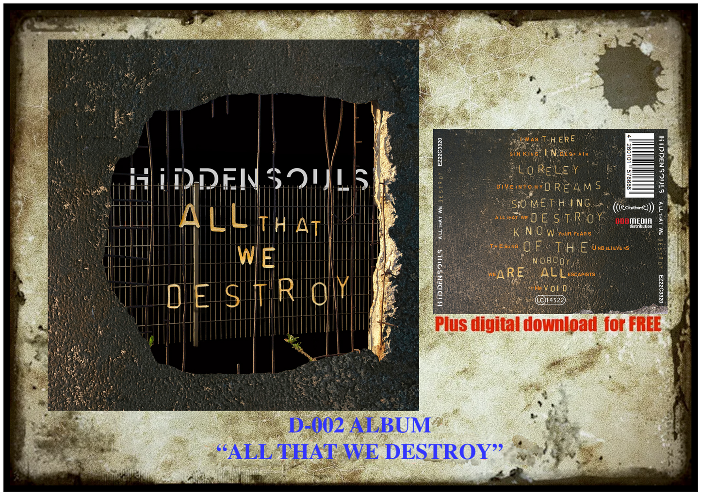 "All That We Destroy" (CD Album) + FREE Digital Download
